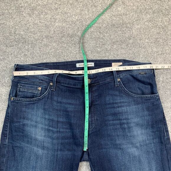 Mavi Jeans Mens 38 Marcus Slim Straight Leg High Rise Denim Stretch Cotton - Picture 7 of 16